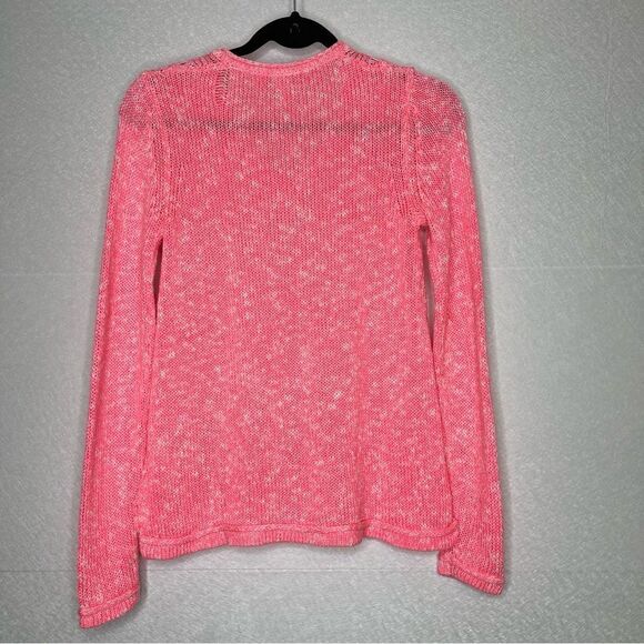 Lilly Pulitzer Neon Pink Kovette V Neck Tassel Sweater XS - Picture 6 of 7